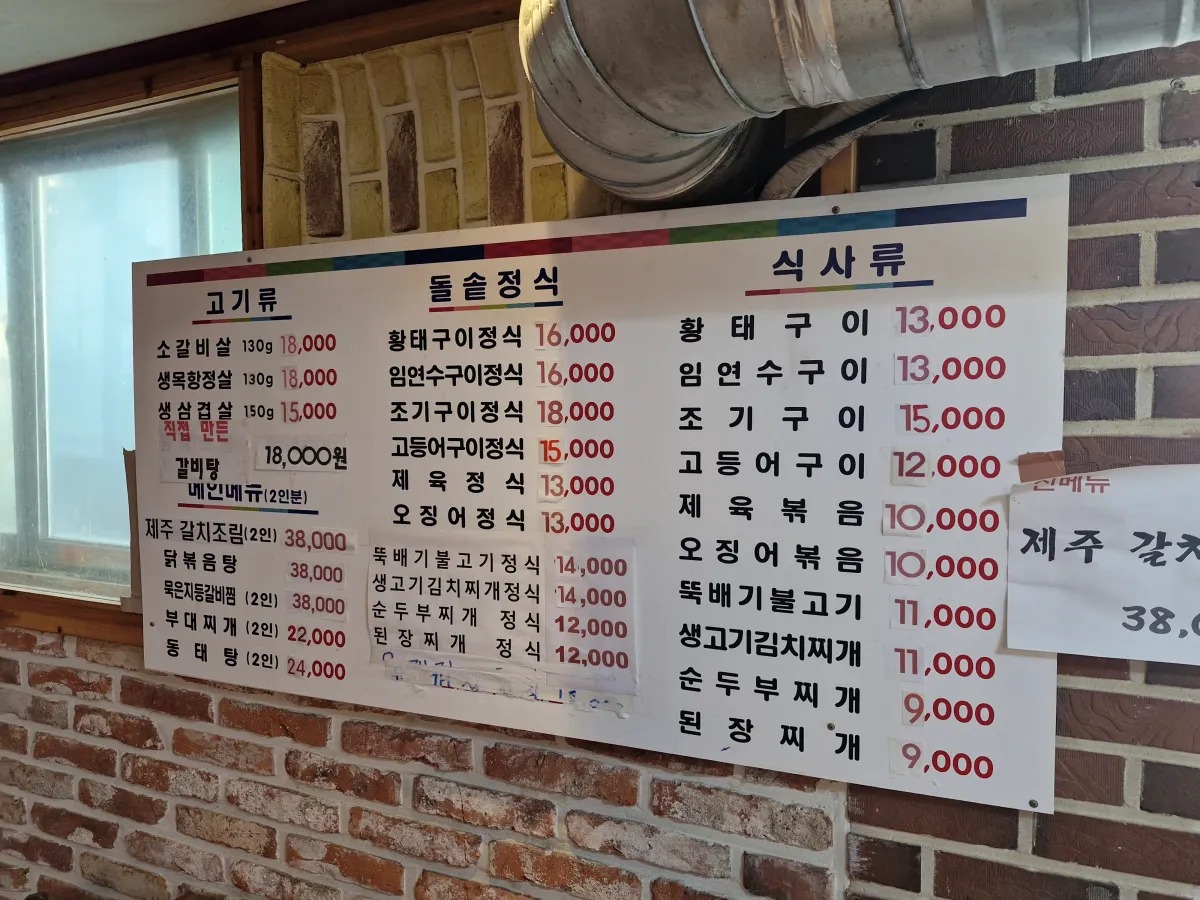 벽에-걸려있는-가격표