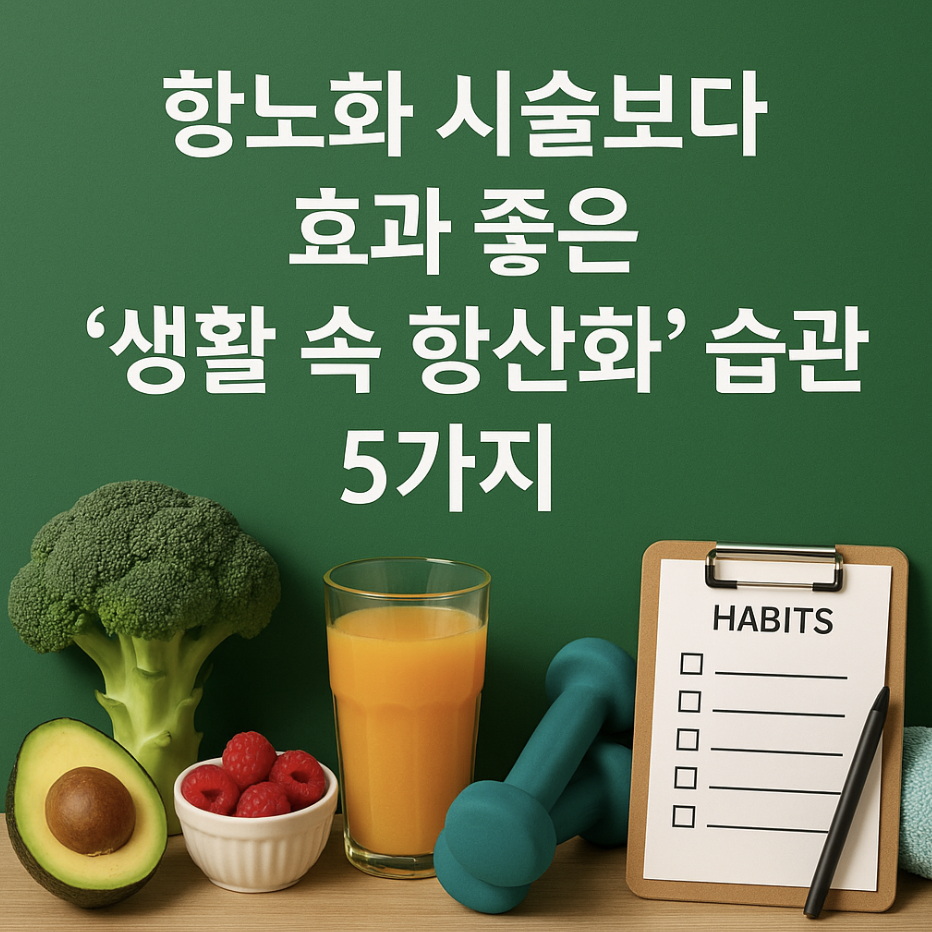 항노화 시술보다 효과 좋은 '생활 속 항산화' 습관 5가지