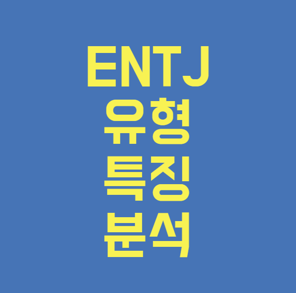 ENTJ 유형 특징 분석
