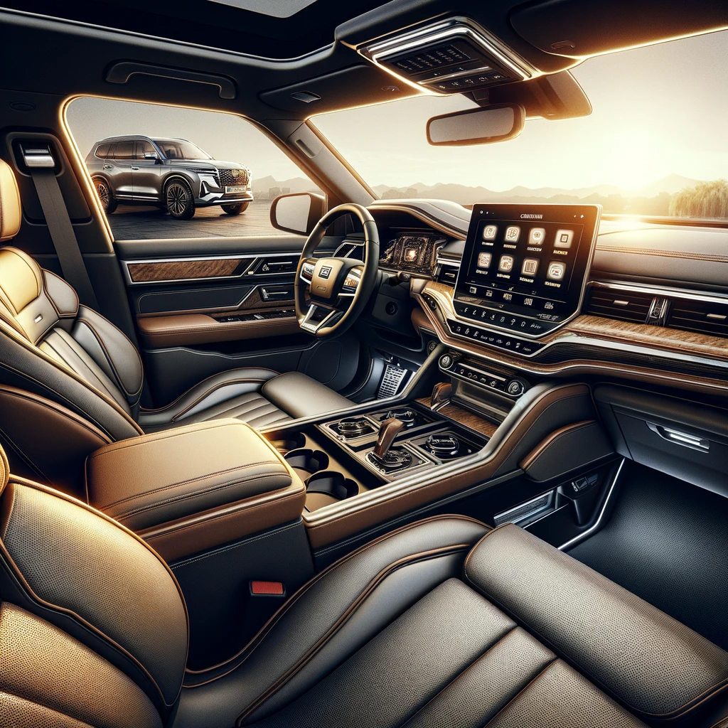 KGM 렉스턴 써밋을 바탕으로한 내부 디자인