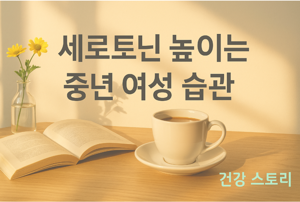 중년 여성의 행복 호르몬 세로토닌 높이는 습관 (식단, 햇빛, 취미) 관련사진