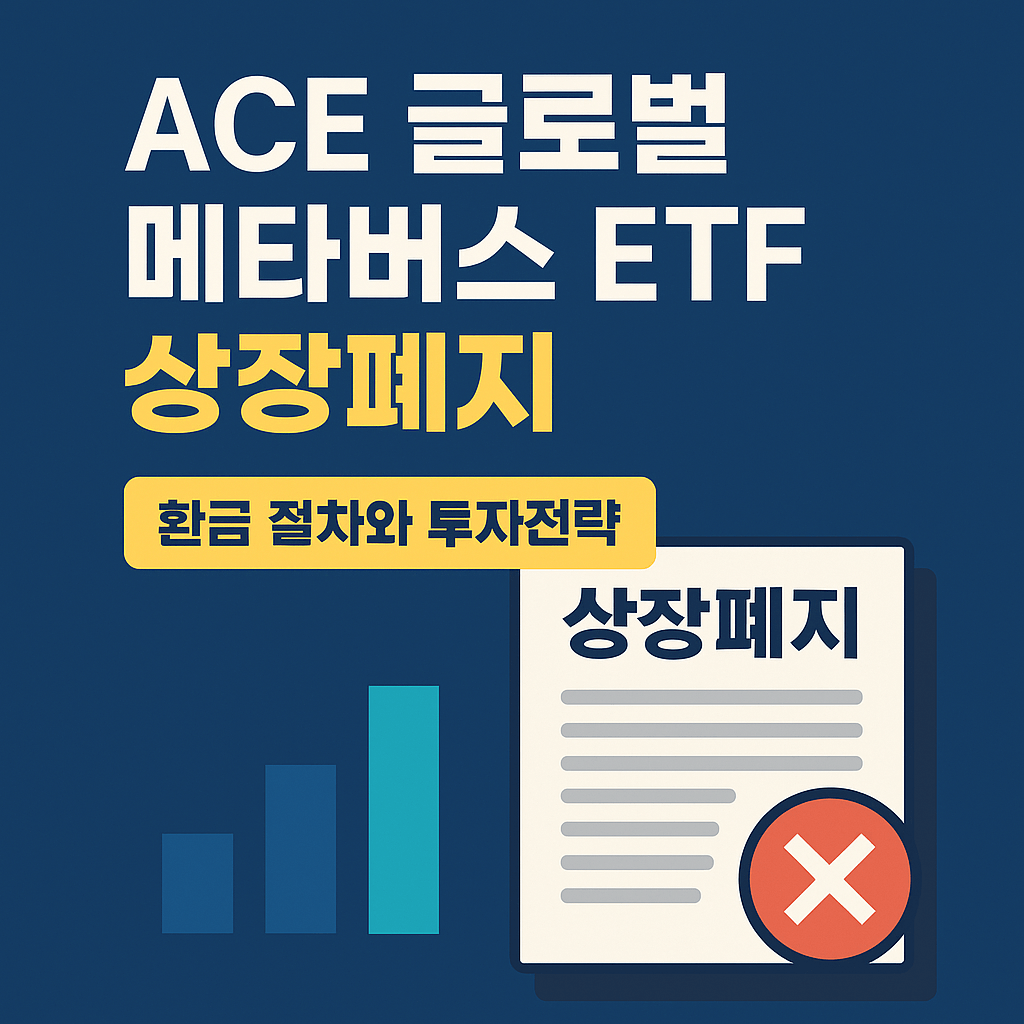 ACE 글로벌 메타버스 ETF 상장폐지, 투자자가 꼭 알아야 할 사실