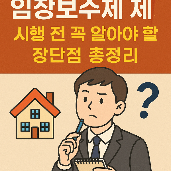 임장보수제 제도, 시행 전 꼭 알아야 할 장단점 총정리