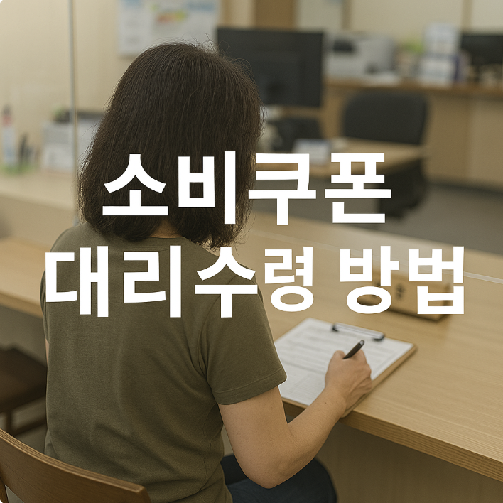 소비쿠폰 대리수령 방법