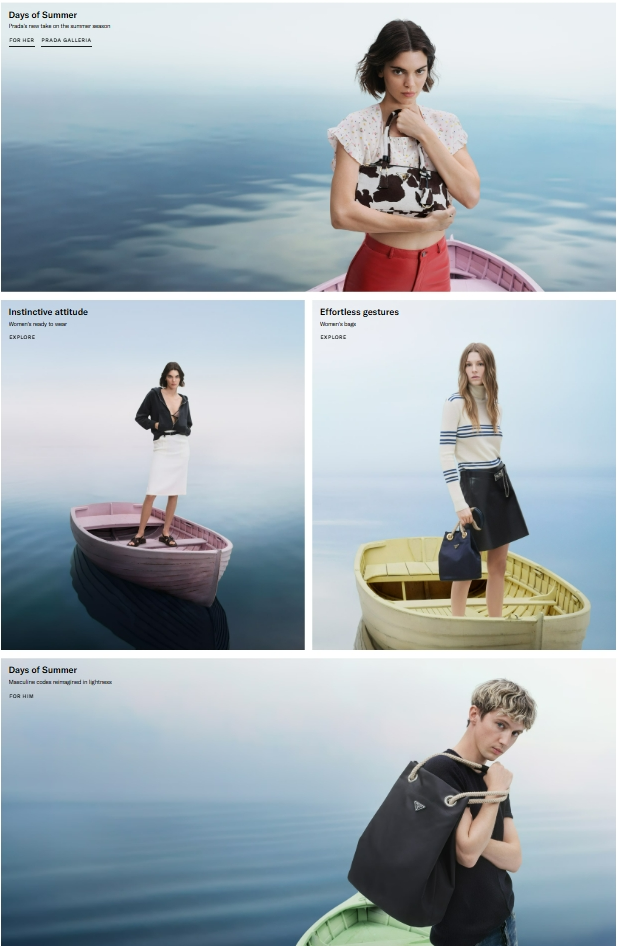 Prada 켄달 제너, 트로이 시반, 헌터 셰이퍼 참여