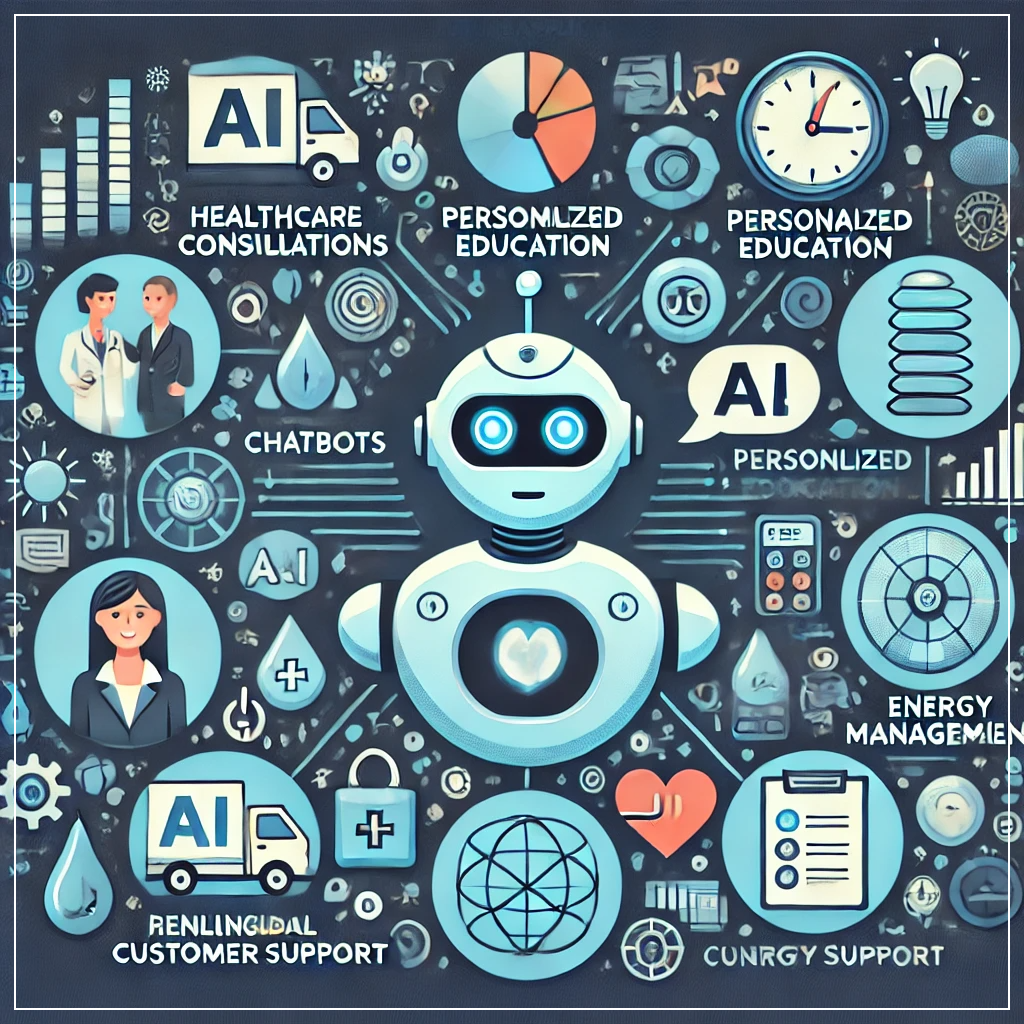 AI 챗봇의 미래 활용을 나타낸 이미지