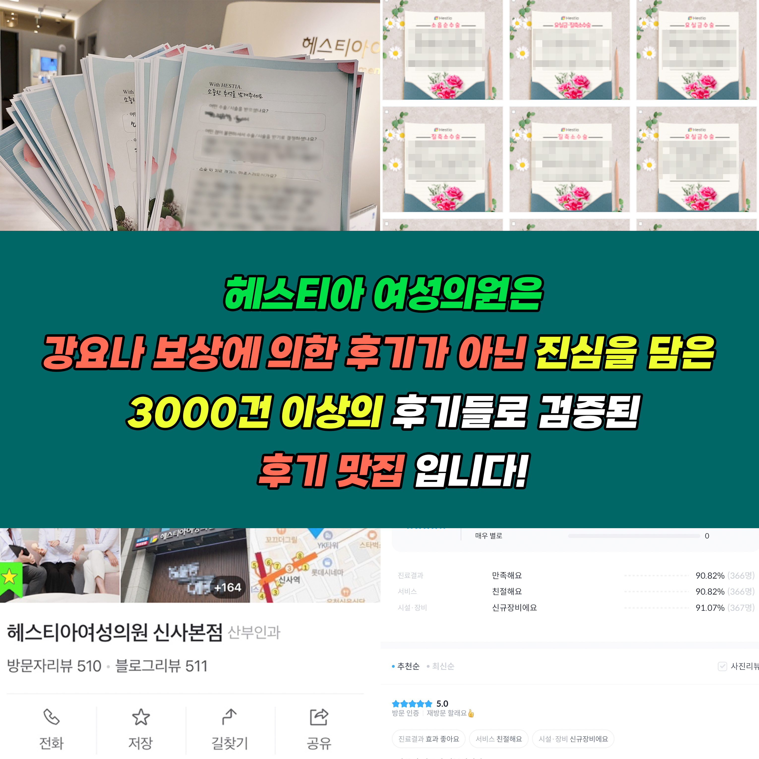 헤스티아여성의원 진심을 담은 3000건 이상의 후기들로 검증된 후기맛집