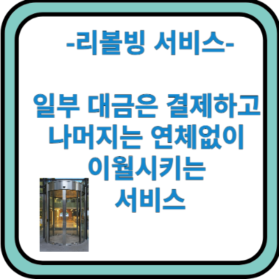 리볼빙이란, 리볼빙의 뜻과 주의사항