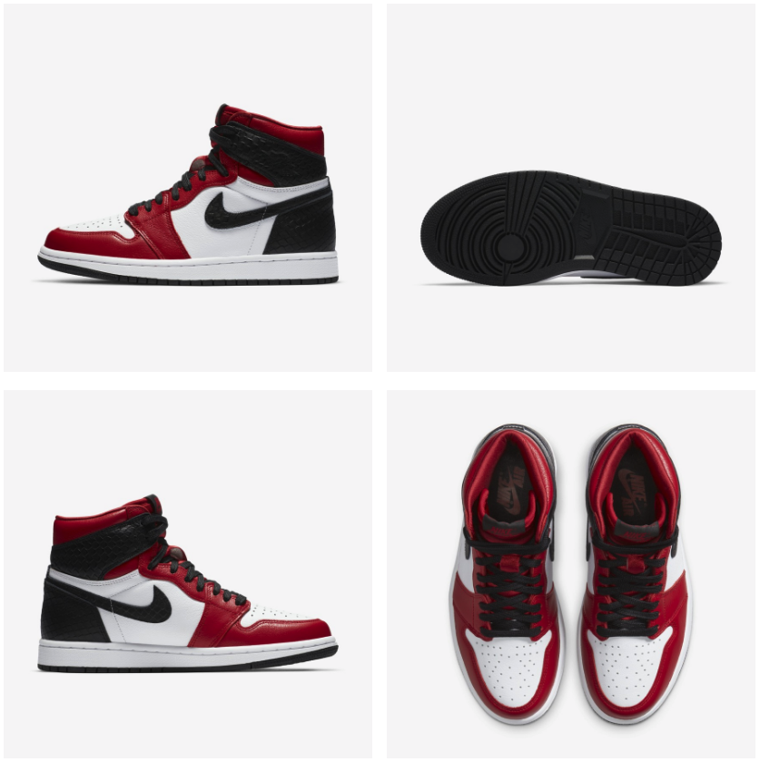 에어조던 1 시카고 사틴 레드(사틴 스네이크 시카고) 발매 사이즈 드로우 리셀가 CD0461-601 1