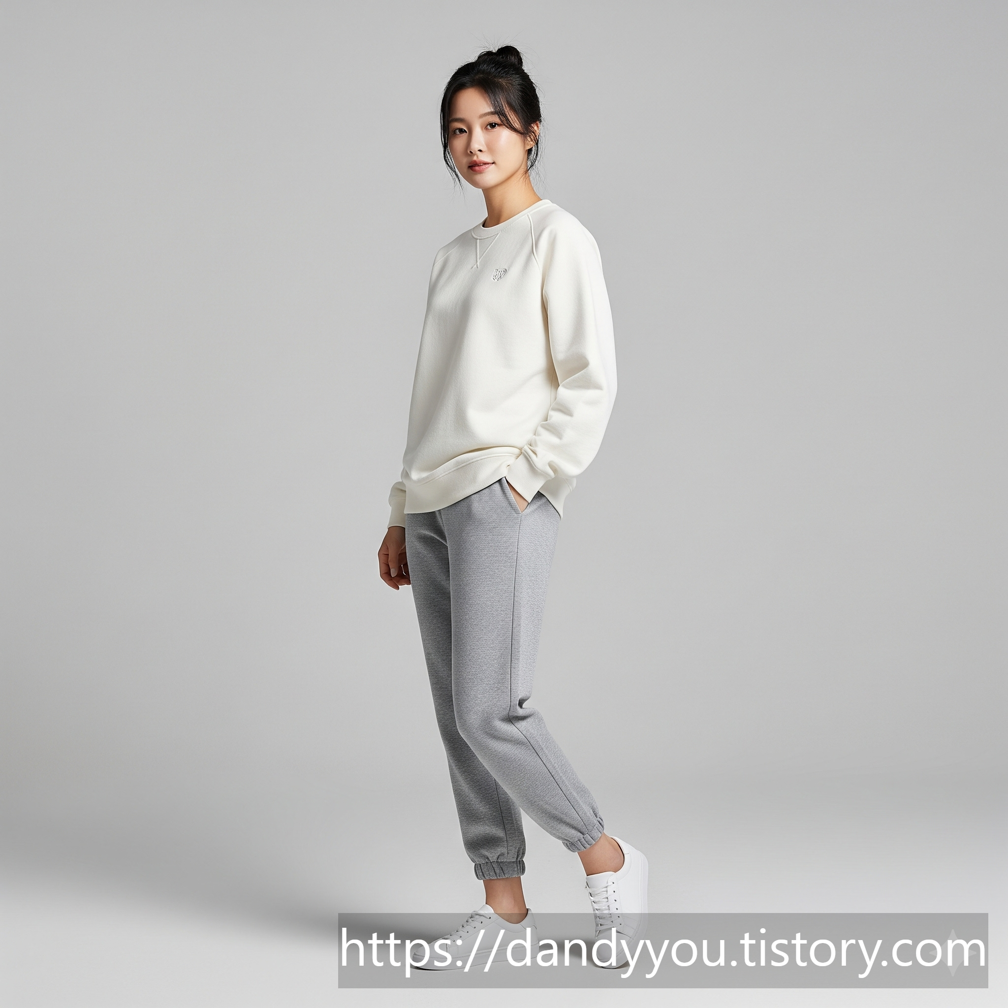 스웨트셔츠 패션 코디