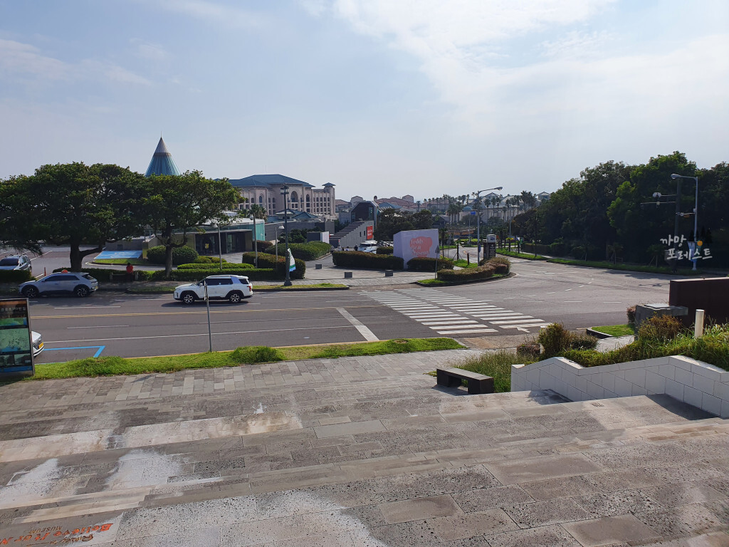 스타벅스 중문 도로