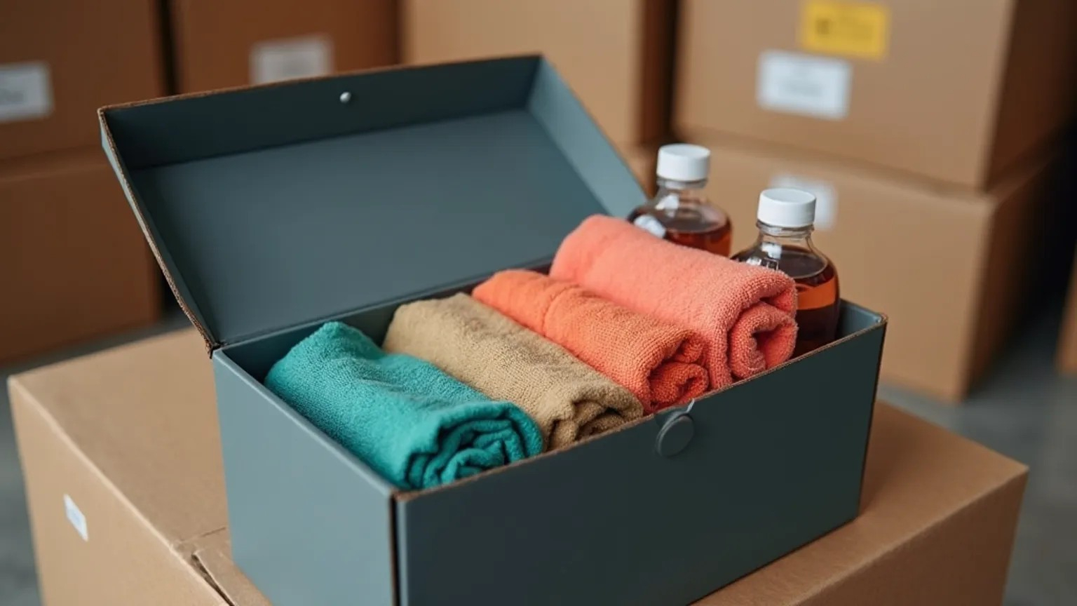 일시구호세트에 포함된 생활필수품들