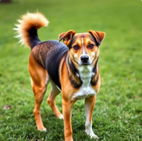 중형 반려견의 모습