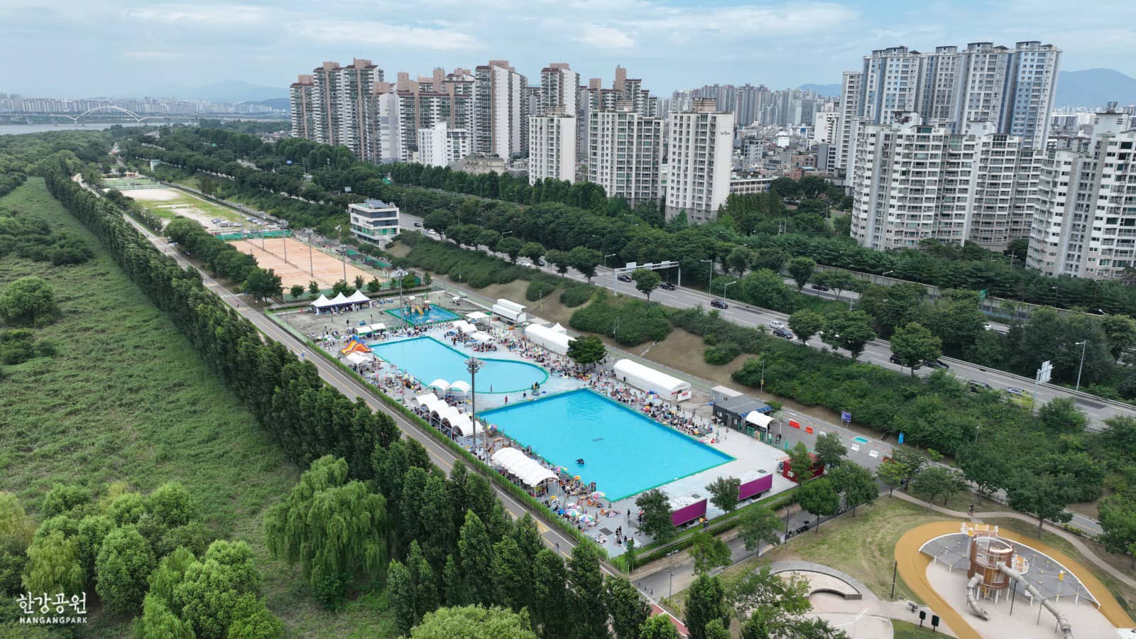 한강수영장사진