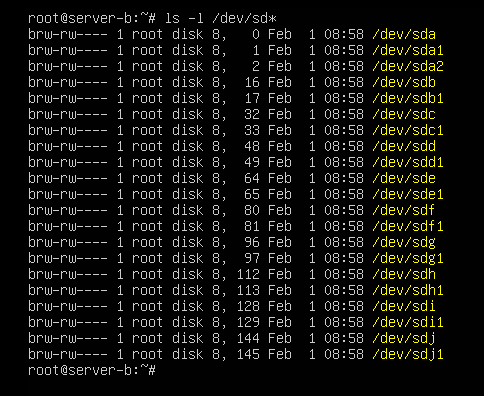 파티션 분할 완료