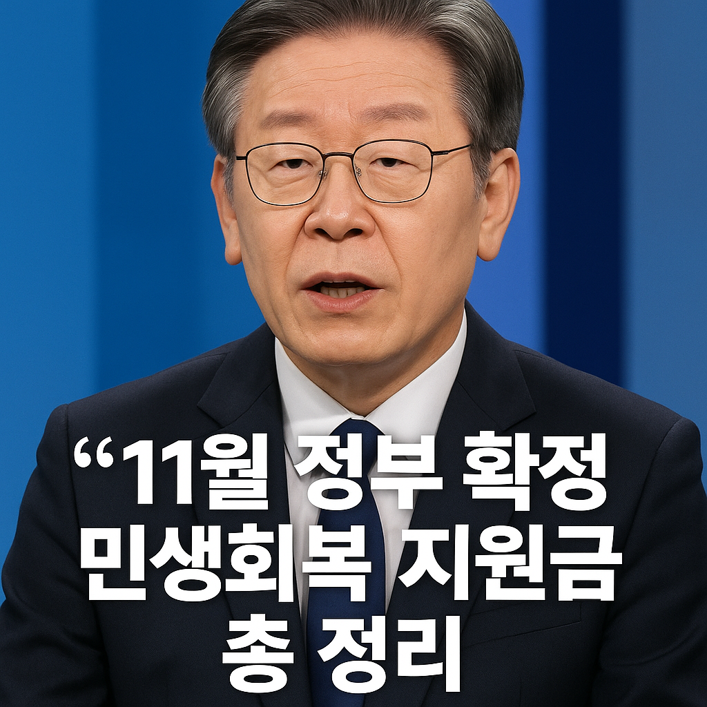 민생회복 지원금 총정리