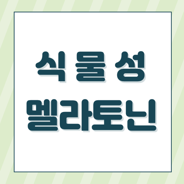 식물성 멜라토닌 효능