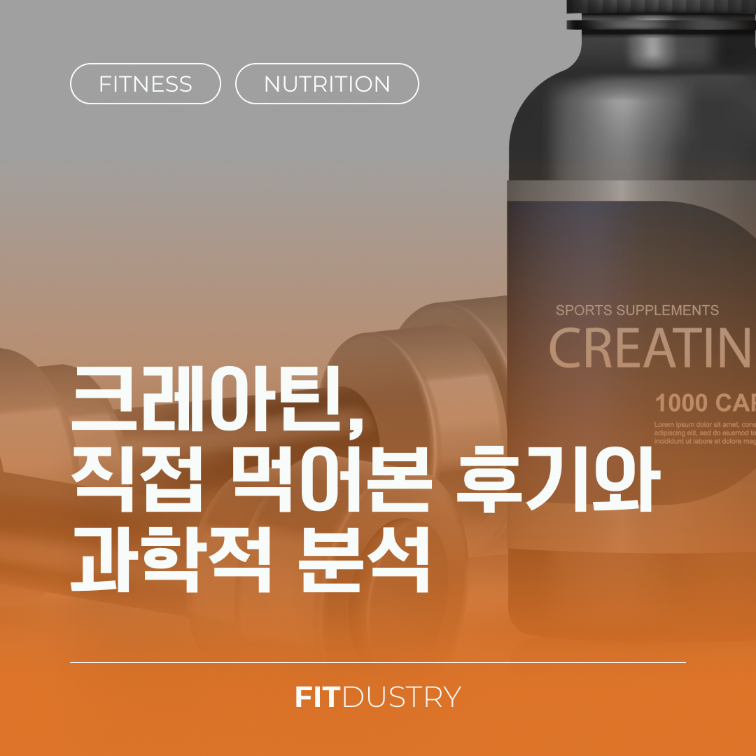 크레아틴, 직접 먹어본 후기와 과학적 분석