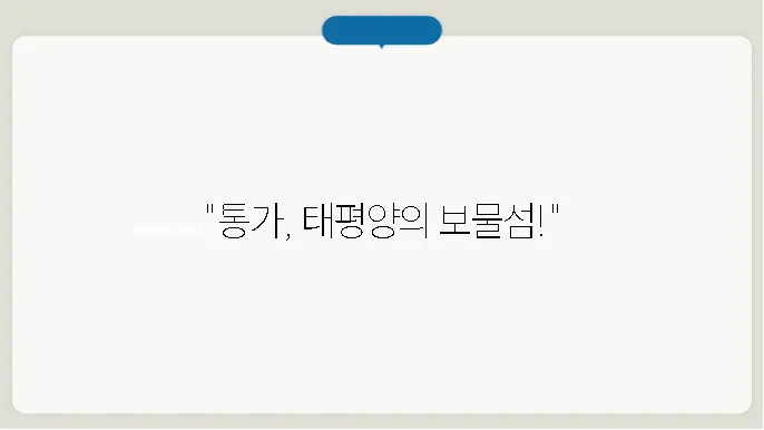 통가 역사, 문화, 위치