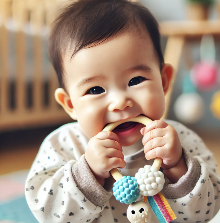 이앓이 중인 아기