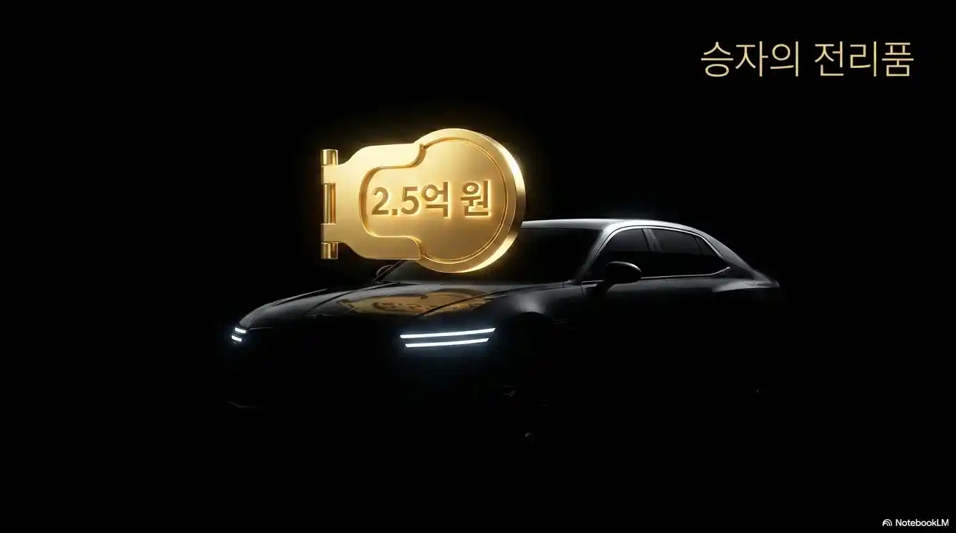 신진서 카타고 대결 우승 상금 2억5000만원을 표현한 트로피 이미지