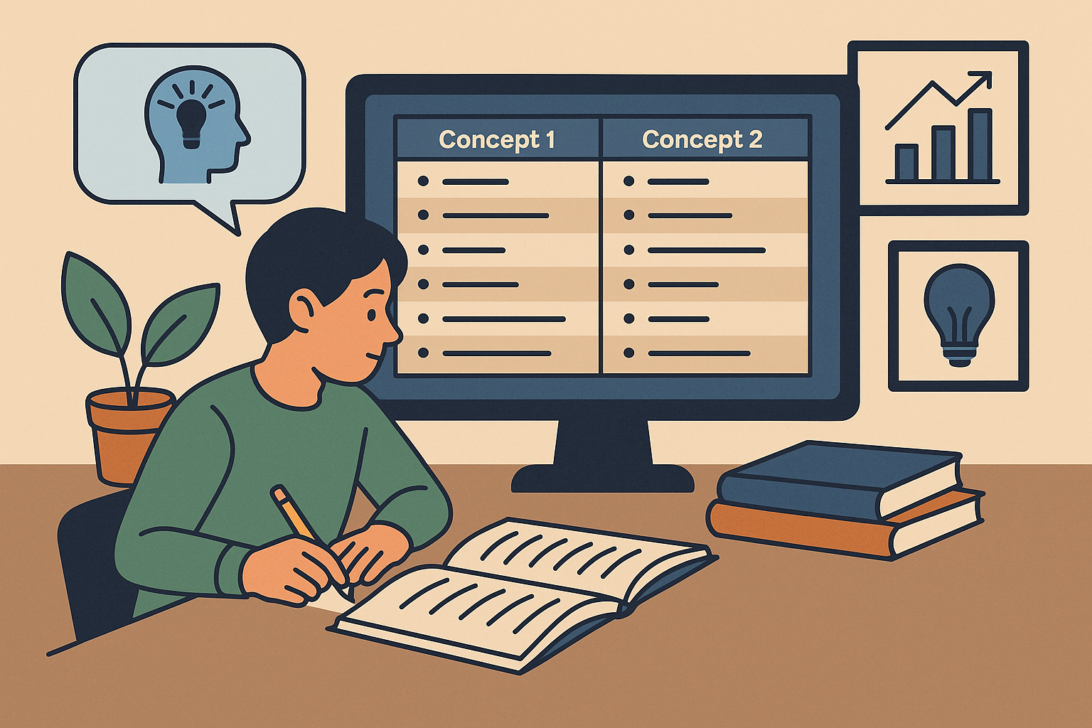 챗GPT로 개념 비교표와 학습 정리 도표 자동 생성