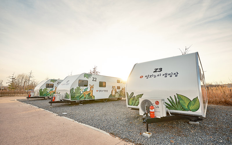 파주 평화누리캠핑장 카라반