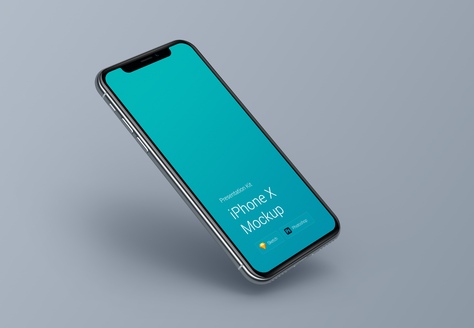 아이폰 X 목업 번들 살짝 떠있는 형태(3)