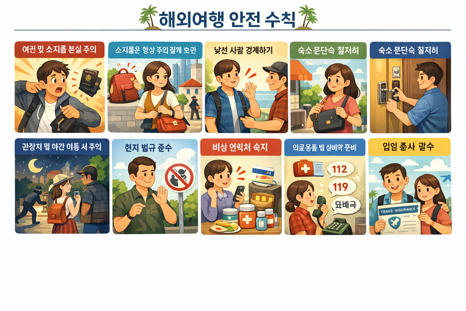 해외여행 안전 가이드｜사고&middot;분실&middot;응급 상황 대처법