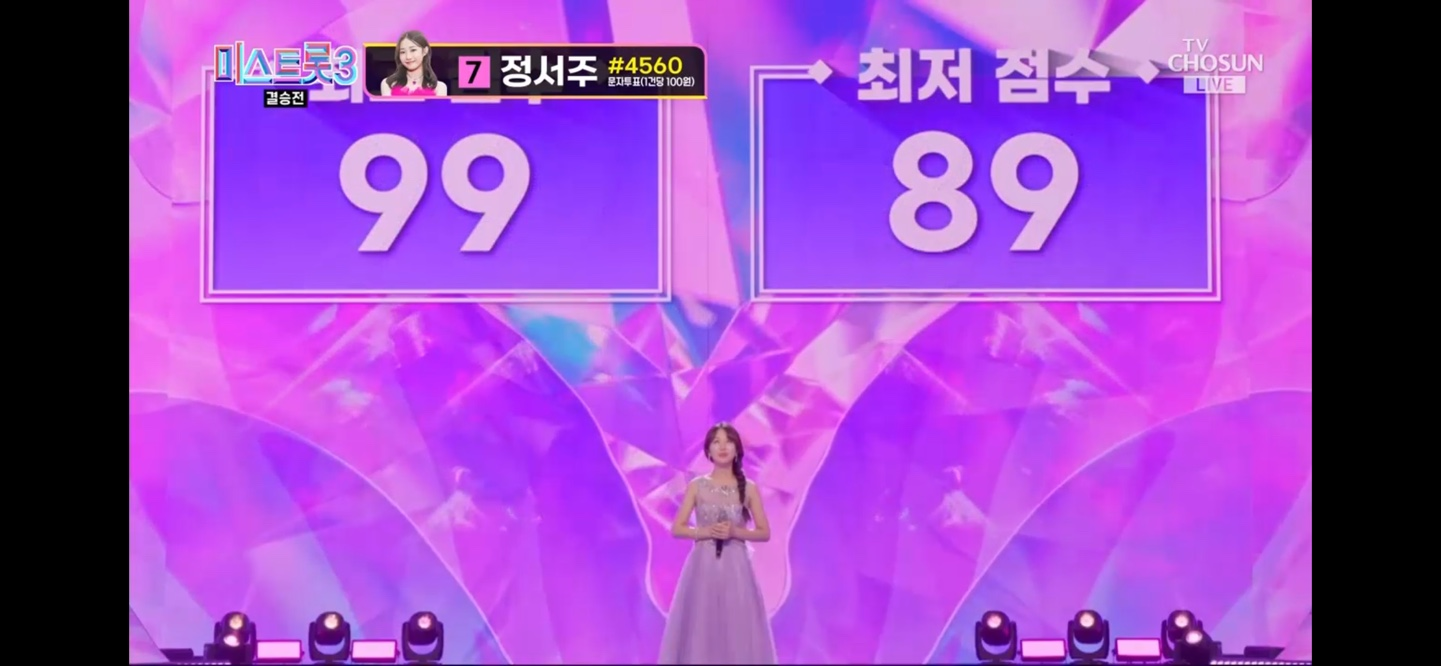 미스트롯 3 진 선 미 결과 결승곡 순위