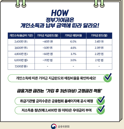 청년 도약계좌 정부기여금