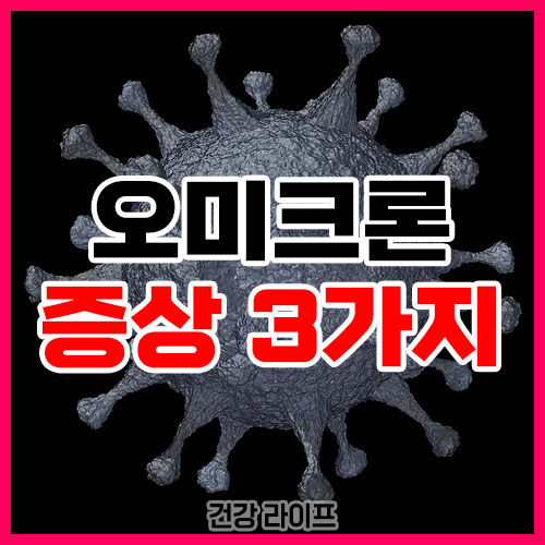 오미크론 증상 3가지