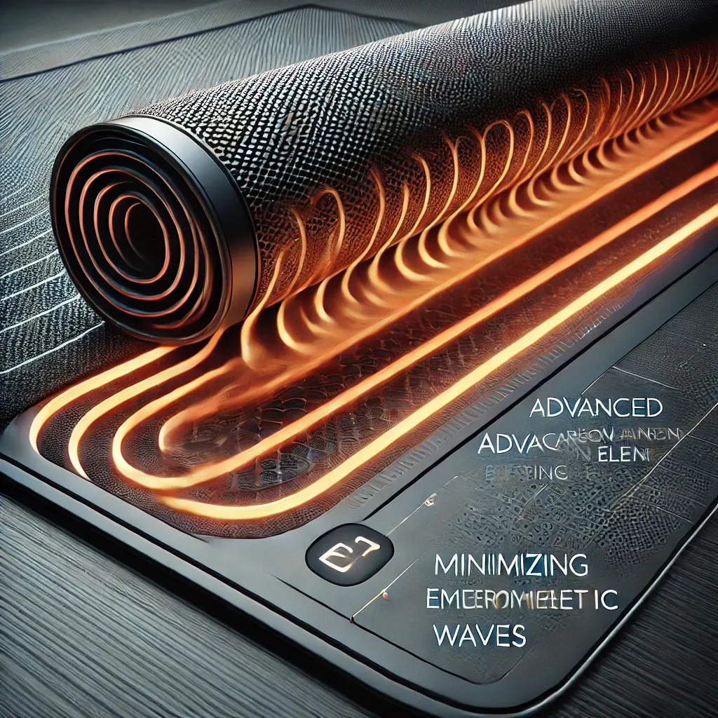 전기 에너지를 효율적으로 전달하고 전자파를 억제하는 카본 발열체 난방 매트