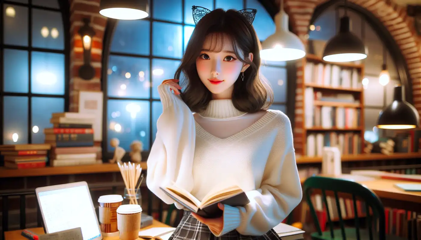 자소서-가치관-예시를-참고하며-글쓰기하는-여성의-모습