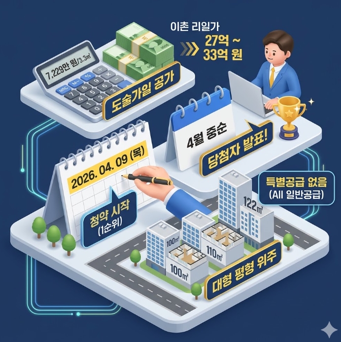 이촌 르엘 분양가 청약 일정 조건 신청방법