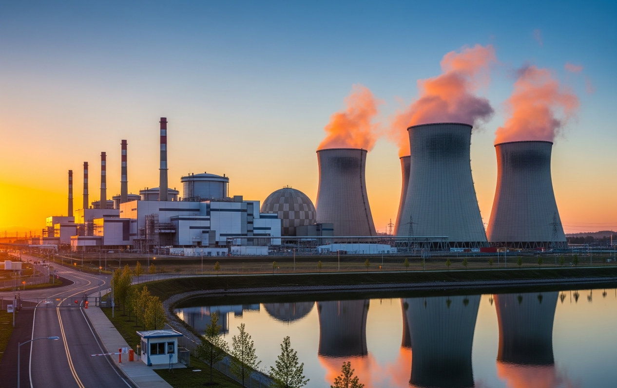 원자력 발전소 이미지