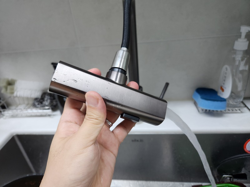 일자수전모드로 헤드를 분리한 모습