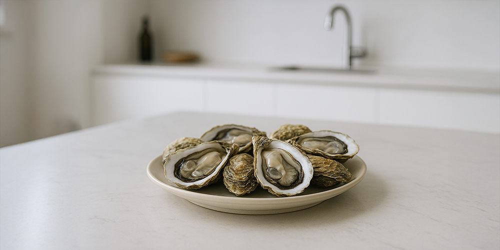 싱싱한 굴 이미지
