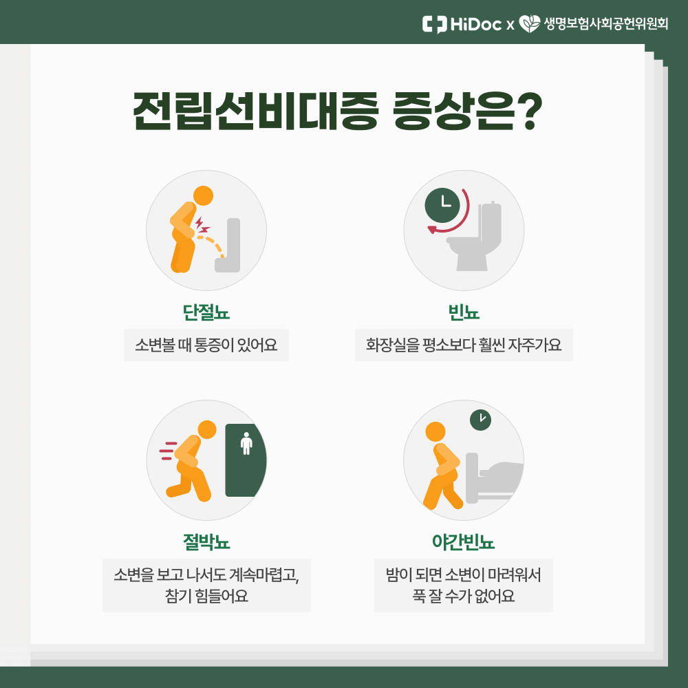 전립선비대증 증상 안내사진
