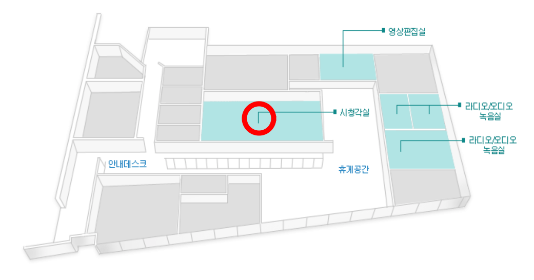 영상미디어센터 시청각실 위치