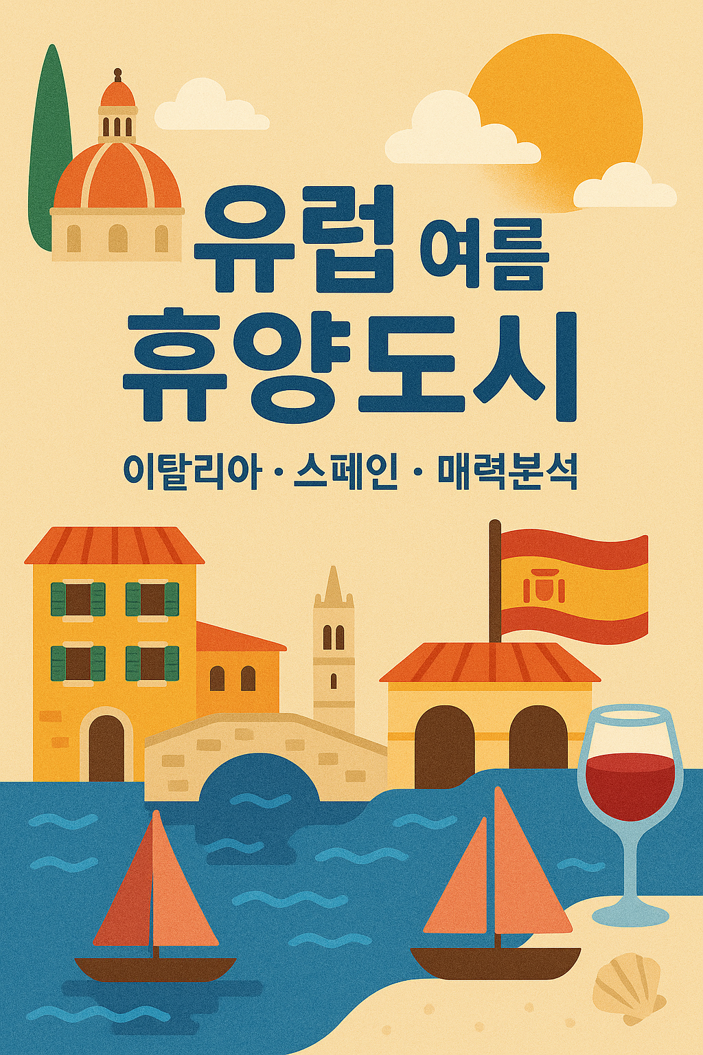 유럽 여름 휴양도시 표지 관련 사진