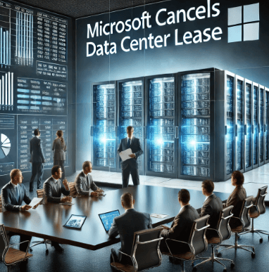 마이크로소프트, 데이터 센터 임대 계약 취소