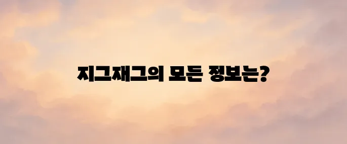 지그재그 홈페이지 바로가기