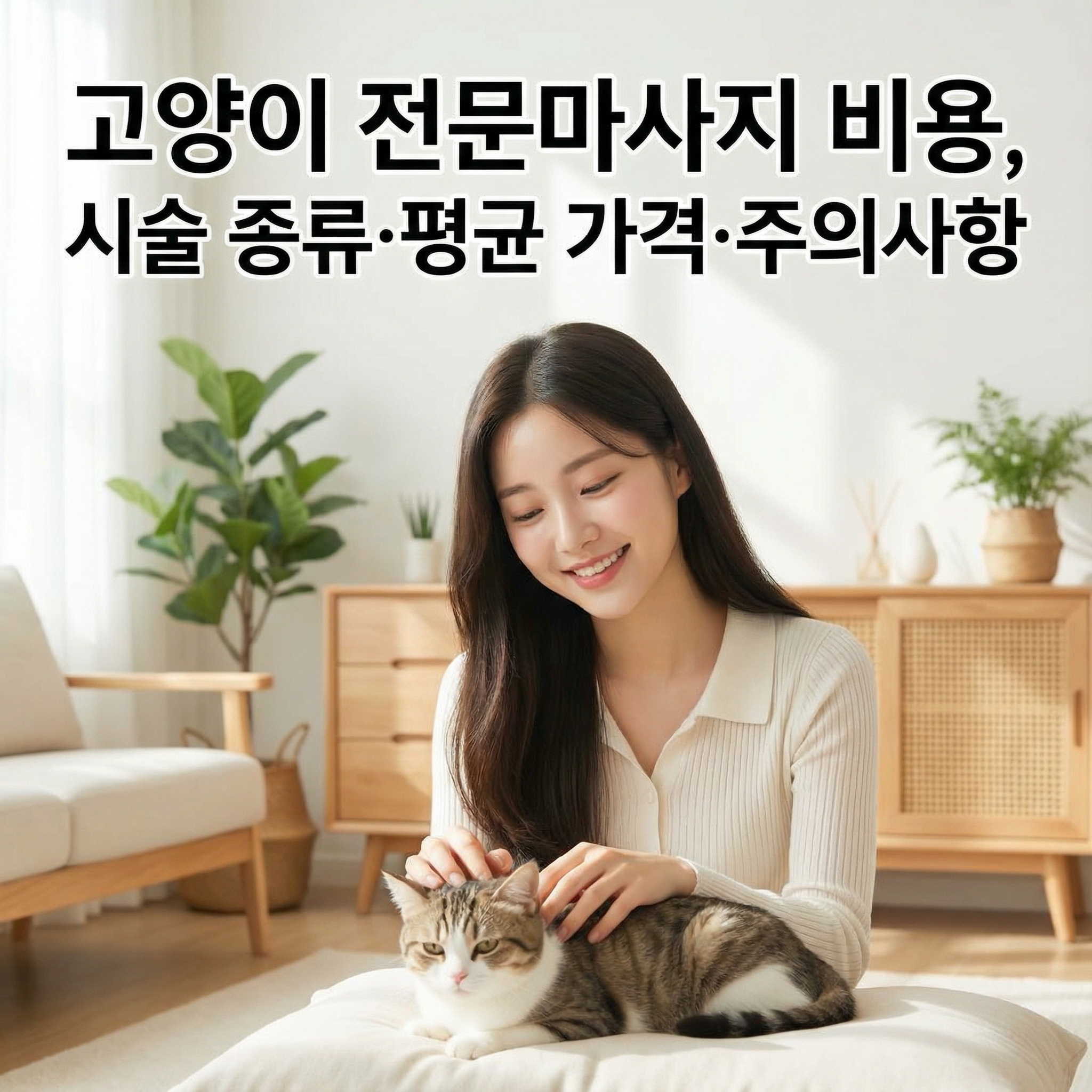 고양이 전문마사지 비용 | 시술 종류·평균 가격·주의사항