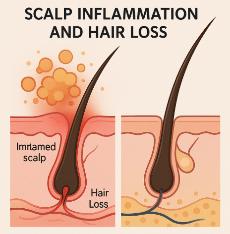 두피염증과 탈모 관계
