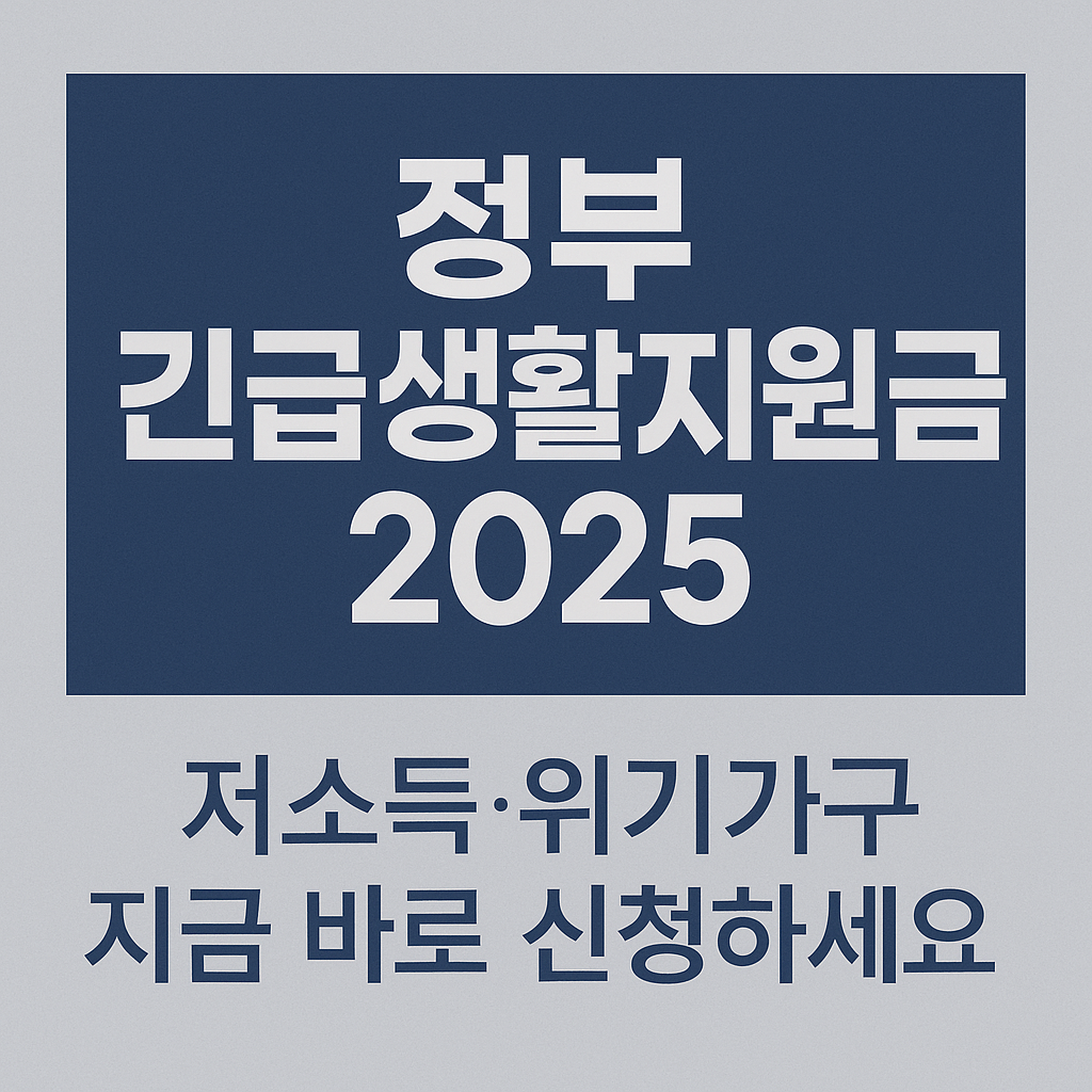 정부 긴급생활지원금