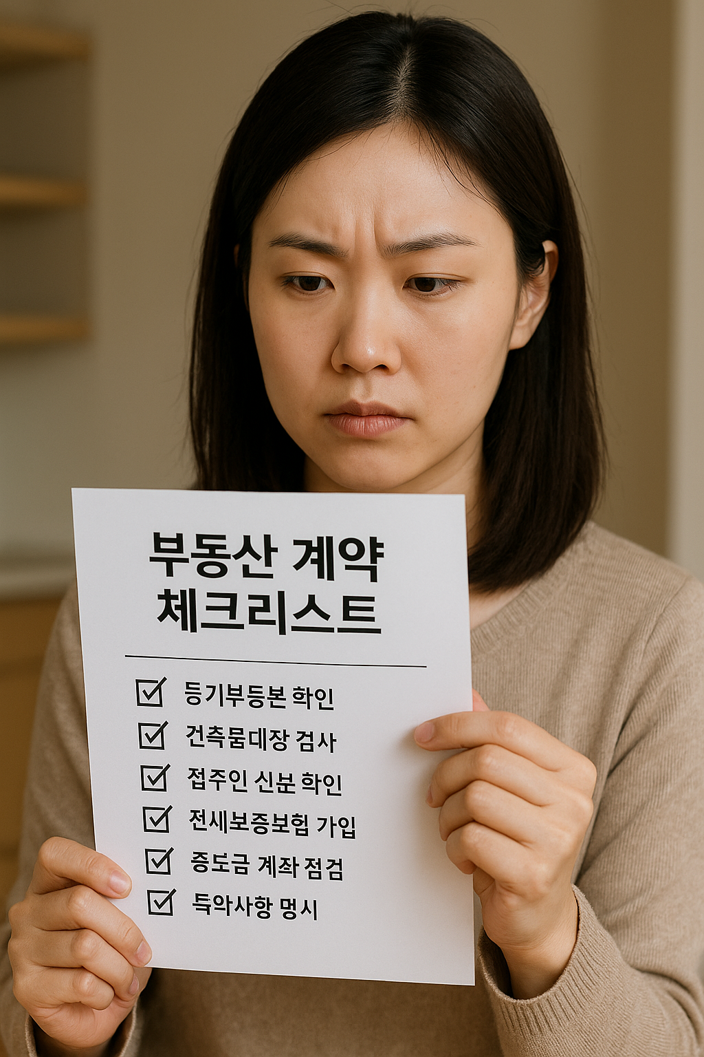 부동산 계약 체크리스트