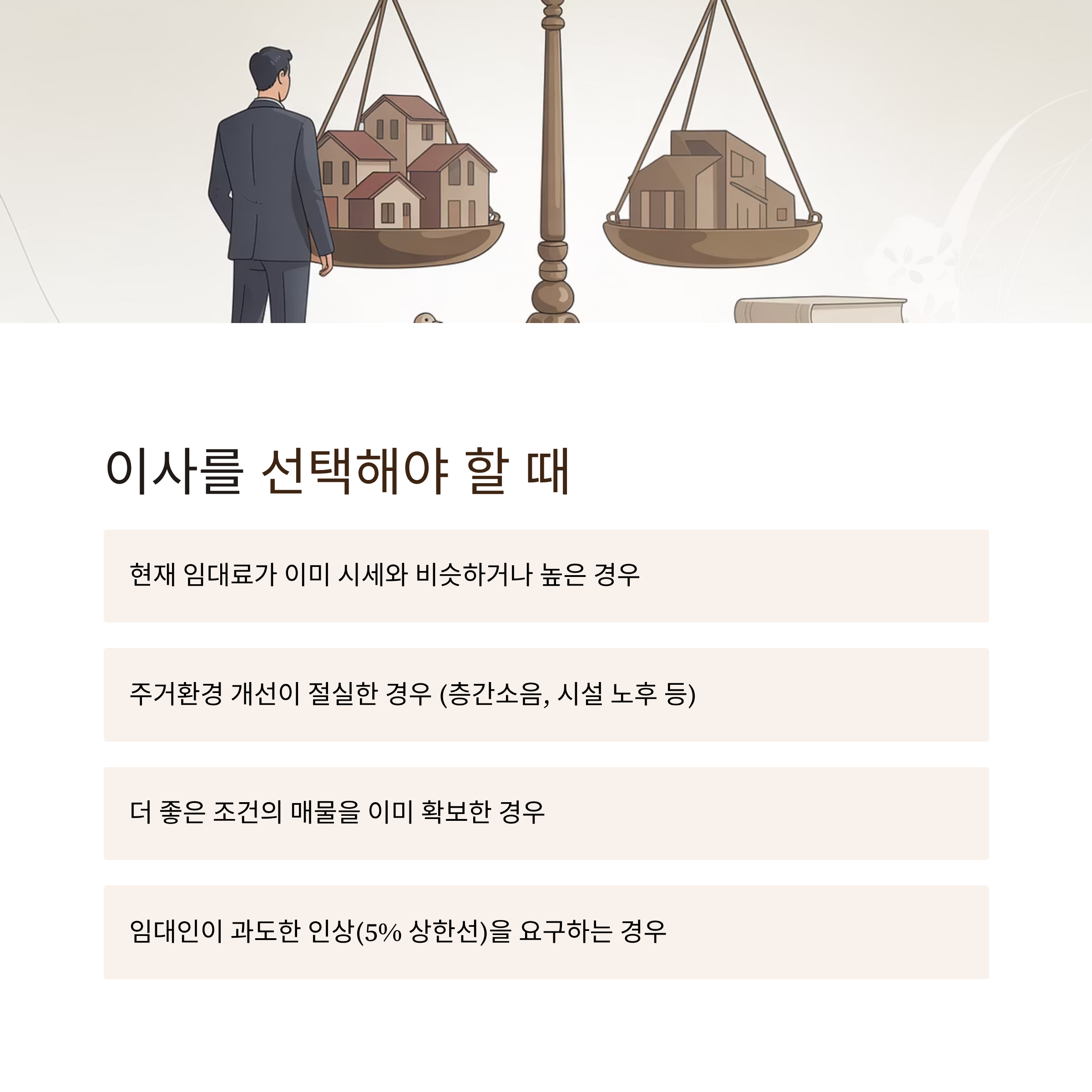 9월 계약갱신 이사를 선택할때 가이드