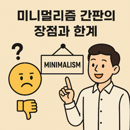 미니멀리즘 간판의 장점과 한계