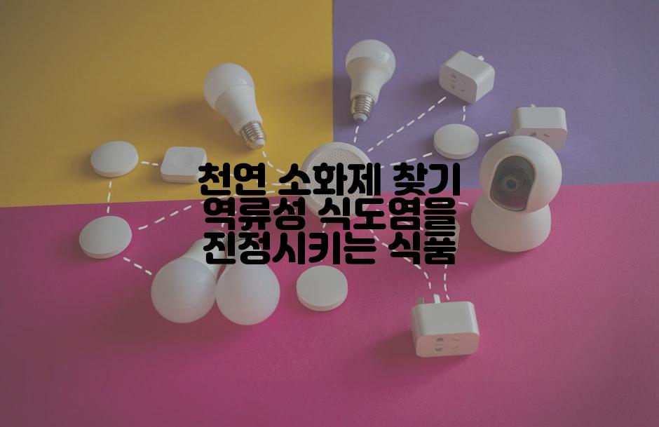 천연 소화제 찾기 역류성 식도염을 진정시키는 식품